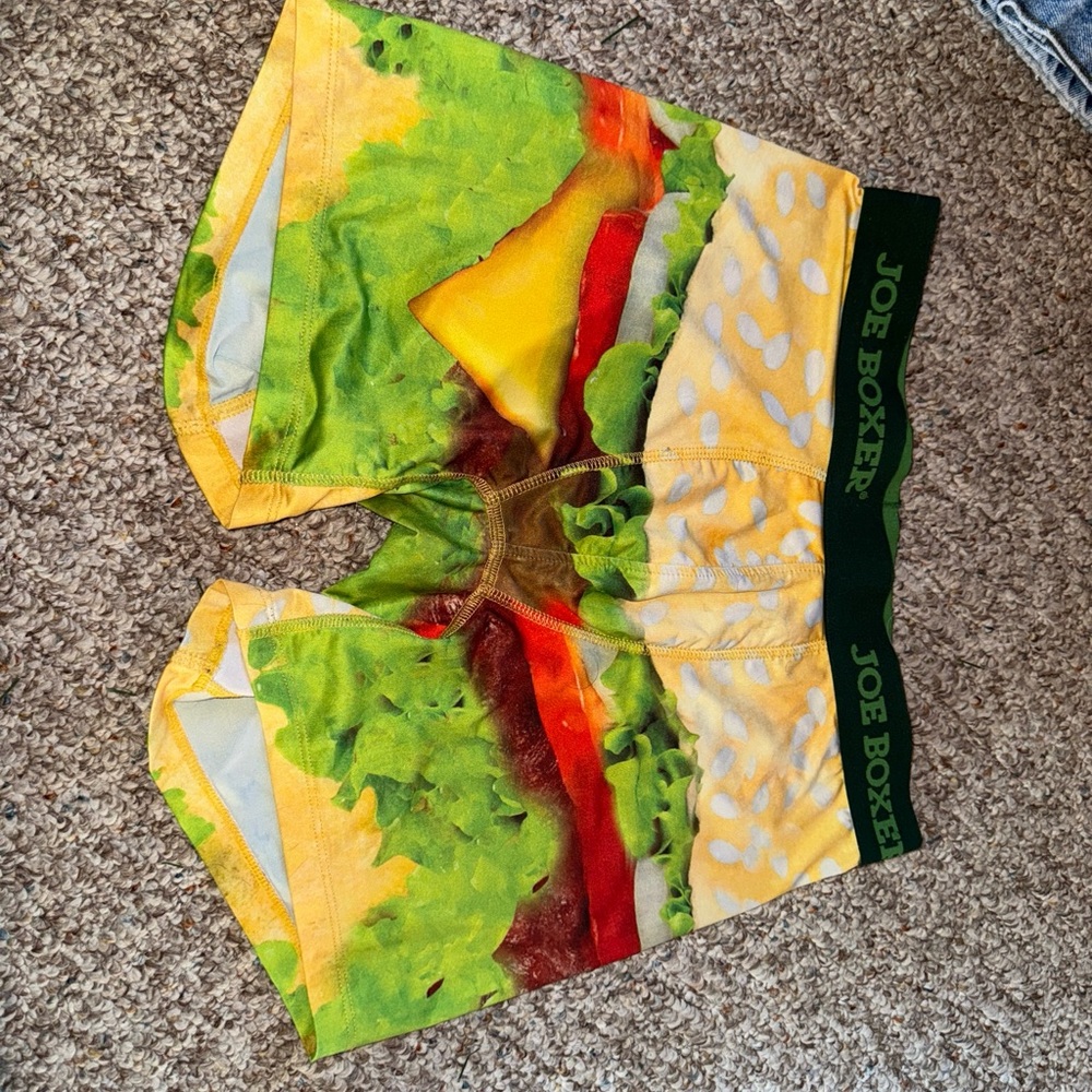 Joe boxer small cheeseburger boxers vintagee